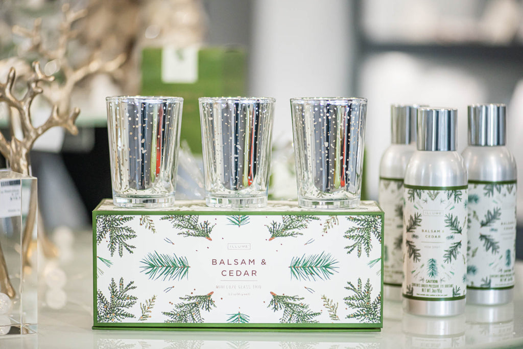 Balsam & Cedar Silver Mercury Ornament Candle– Station Salon & Boutique