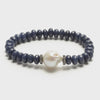 Anna Pearl Bracelet - Blue Agate/Pearl