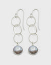 Elsa Earrings -Silver/Grey