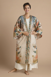 Trailing Wisteria Kimono Gown - Coconut