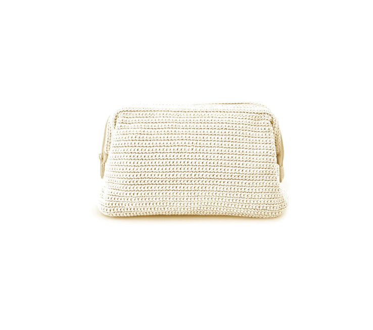 Cosmetic  Crochet Bag - Seashell