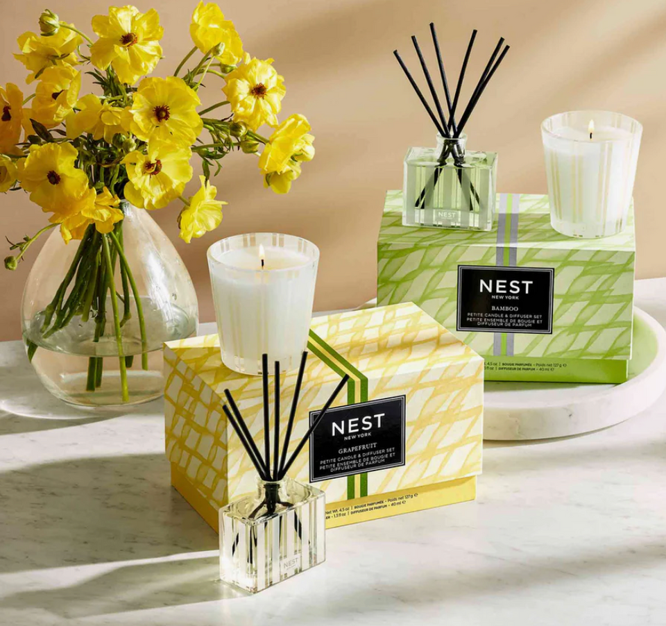 Bamboo Petite Candle & Diffuser Set