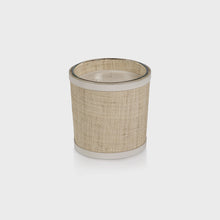 Candle in Natural Raffia Basket