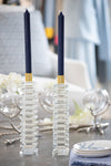 Florence Stacked Crystal Candleholder