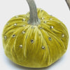 6" Velvet Crystal Pumpkin - Leaf