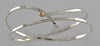 Double Wrap Hammered Wire Bracelet  (Sterling Silver)