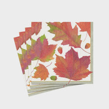 Watercolor Leaves Cocktail Napkin