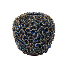 Ocean Blue Coral Ceramic Vase - Tall