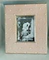 Coco Pearls 5" x 7" Pink w/Silver Picture Frame
