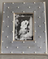 Coco Pearls 5" x 7" Grey w/Silver Picture Frame
