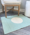 Vera Small One Rug - Pale Turquoise/V