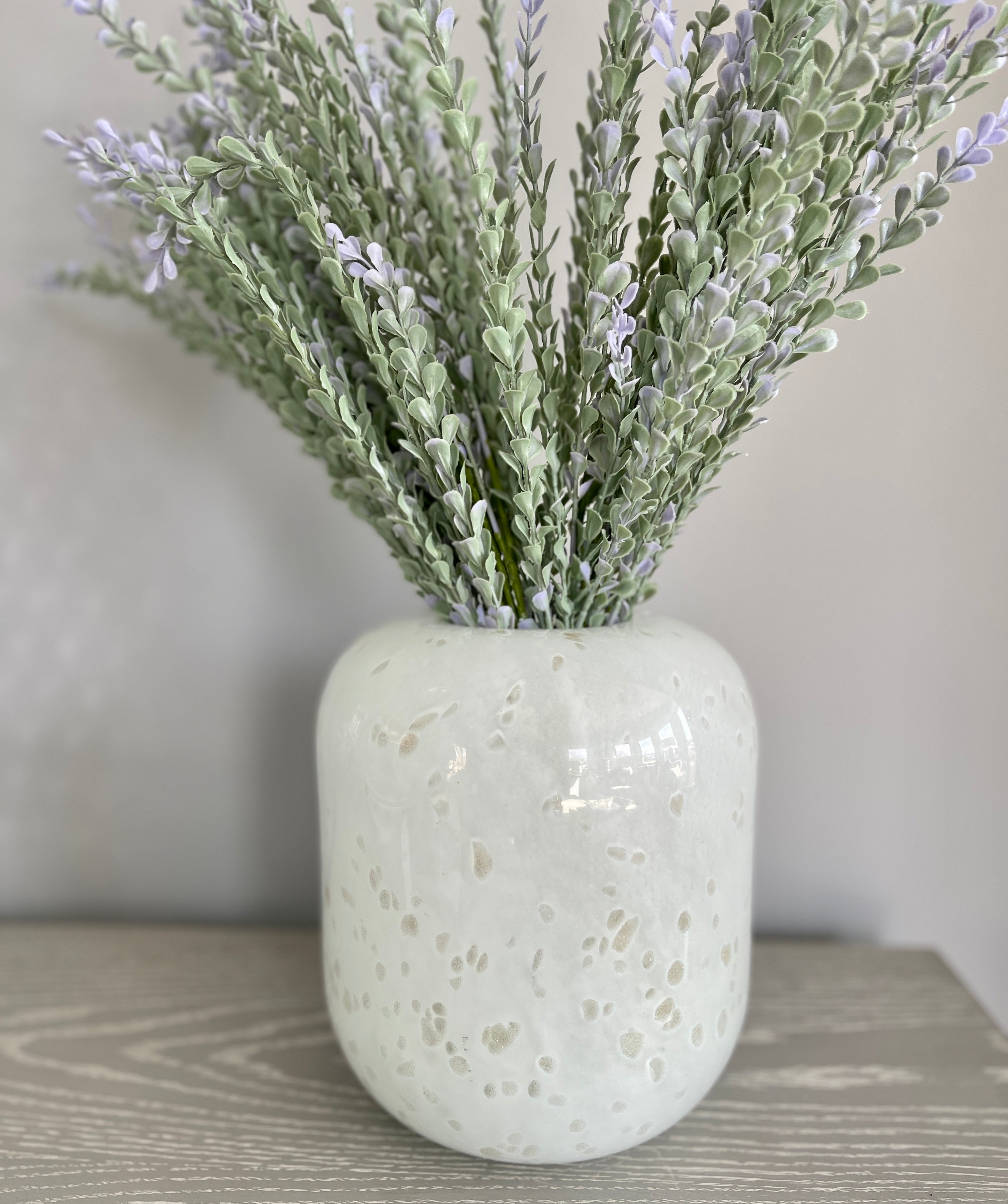 Speckled Glass Vase - Beige 8