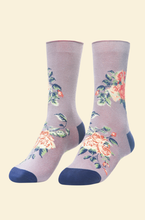 Floral Vines Ankle Socks - Lavender