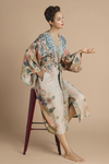 Trailing Wisteria Kimono Gown - Coconut
