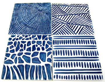 Coaster Ocean- Square Slab (set of 4)