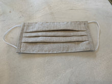 Linen Face Mask - Oatmeal (solid)