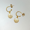 "Disco Ball" Mini Hoop earrings - White